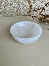 Bowl de Selenita Branca 10cm – Purificação e Proteção Energética