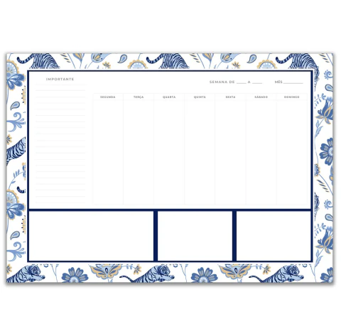 WeekPad Tiger - Planner de mesa semanal