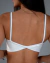 Top Lumi Shine Branco - Alças finas, Alta compressão, Torcido nas costas na internet