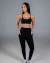 Top Lumi Soft Plus Preto - Alças finas, Baixa compressão, Torcido nas costas - Fira Fitwear