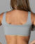 Top Duo Soft Plus Rosa com Cinza - Sustentação, Alças Grossas, Recorte quadrado - Fira Fitwear