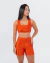 Top Urban Shine Terracota - Estilo nadador, Média compressão, Alta sustentação - Fira Fitwear