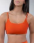Top Lumi Shine Terracota - Alças finas, Média compressão, Torcido nas costas - comprar online