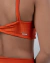 Top Lumi Shine Terracota - Alças finas, Média compressão, Torcido nas costas na internet