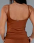 Blusa Sweet Soft Plus Marrom - Alças Finas, Tecido Duplo, Média compressão na internet