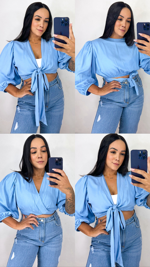 Blusa Princess - Azul bb - comprar online
