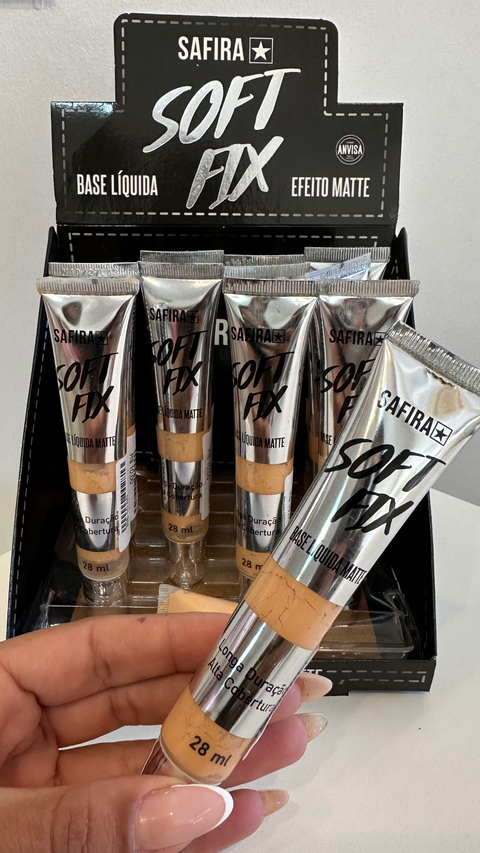 Base Safira Soft fix - Bege médioMaquiagem - comprar online
