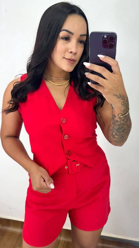 Conjunto Mylla - Vermelho - comprar online