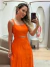Vestido Alfaitaria com Bolso - Laranja