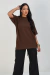 Camiseta Basic Oversized Galdora - Marrom - Galdora Store