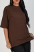 Imagem do Camiseta Basic Oversized Galdora - Marrom