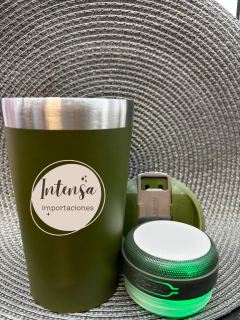 VASO BEER PARLANTE CON BLUETOOTH LUCES Y DESTAPADOR