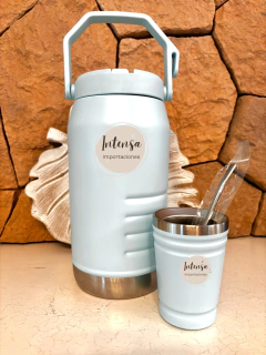 Set Garrafón 1.9 con mate y bombilla -ALETAS STAN- - comprar online