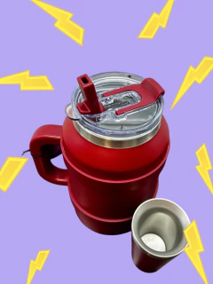 GARRAFA TÉRMICA 2L + VASO 140ml ACERO INOXIDABLE -CUTE- LISOS - Intensa importaciones