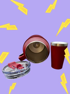 Imagen de GARRAFA TÉRMICA 2L + VASO 140ml ACERO INOXIDABLE -CUTE- LISOS