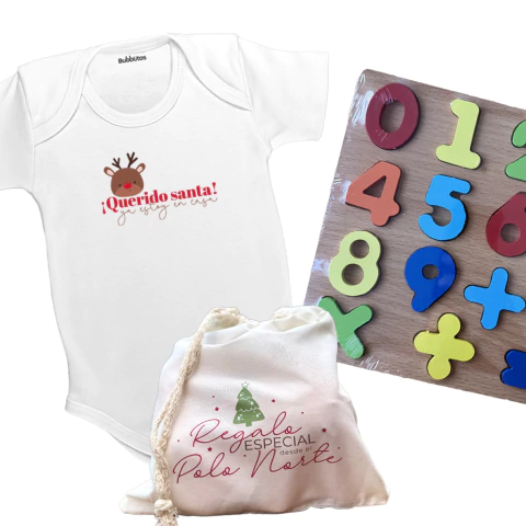 Kit body Ya estoy en casa + juego + bolsa navideña - comprar online