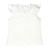 Remera Blanco Manga Volado - comprar online