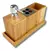 Kit Set De Accesorios Apoyo 4 Piezas Para Baño Mogami Bambú