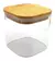3. Frasco cuadrado de vidrio con tapa de bamboo - 800 ml - comprar online