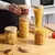 Frasco de vidrio con tapa redonda de Bamboo - 1300ml - Bamboo Home