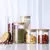 Frasco de vidrio con tapa redonda de Bamboo - 650ml en internet