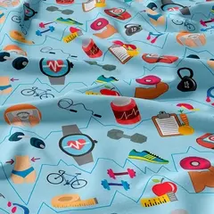 Tecido Oxfordine Estampado - Profissões 2062150390507