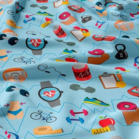 Tecido Oxfordine Estampado - Profissões 2062150390507