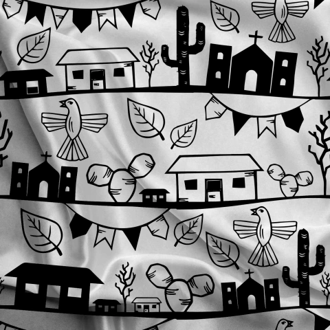 Tecido Oxfordine Estampa Junina 2069985314708 - comprar online