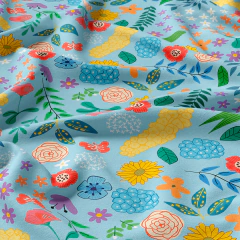 Tecido Oxfordine Estampa Floral 2073854336920