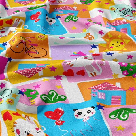 Tecido Oxfordine Estampa Infantil 2004609450103 - comprar online