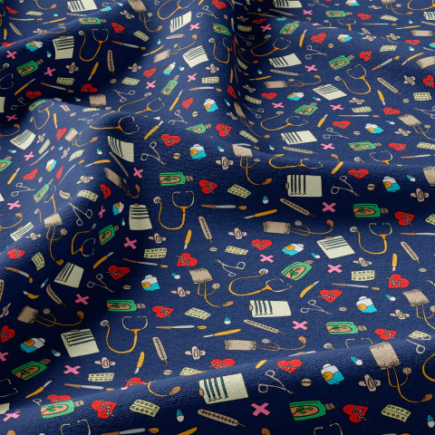 Tecido Oxfordine Estampado - Profissões 2053561764506