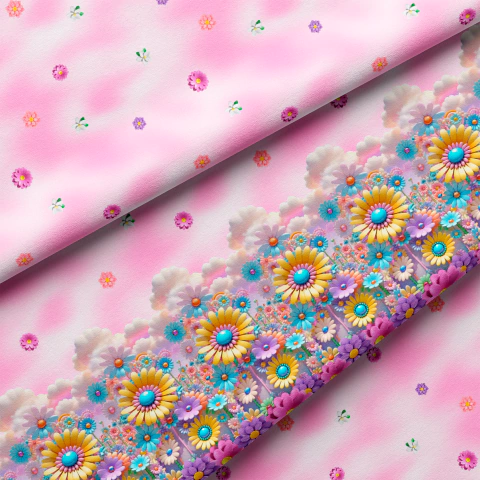 Tecido Oxfordine Estampado - Barrado 2099363341101