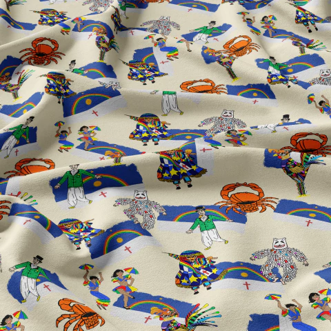 Tecido Oxfordine Estampa Temática 2004225861802 - comprar online