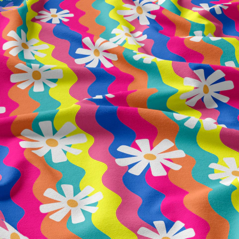 Tecido Oxfordine Estampa Floral 2029867494706