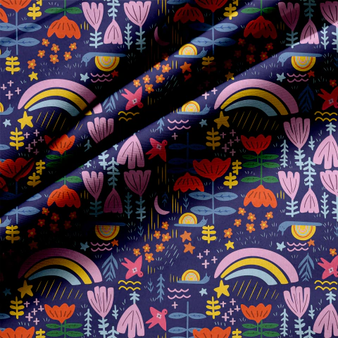 Tecido Oxfordine Estampa Floral 2009405910608