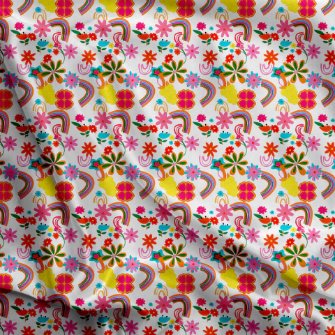 Tecido Oxfordine Estampa Floral 2075229317008