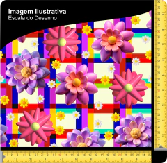 Tecido Oxfordine Estampa Floral 2084846342409 - comprar online