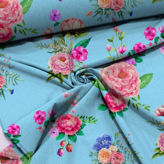 Tecido Oxfordine Estampa Floral 2096877953769