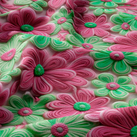 Tecido Oxfordine Estampa Floral 2098794934128