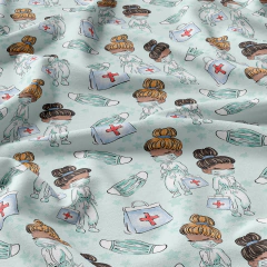 Tecido Oxfordine Estampado - Profissões 2096596362903