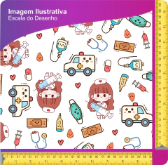 Tecido Oxfordine Estampado - Profissões 2076650789006 - comprar online