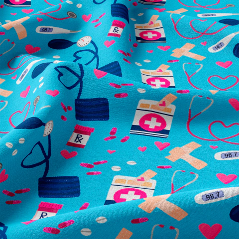 Tecido Oxfordine Estampado - Profissões 2007209832522