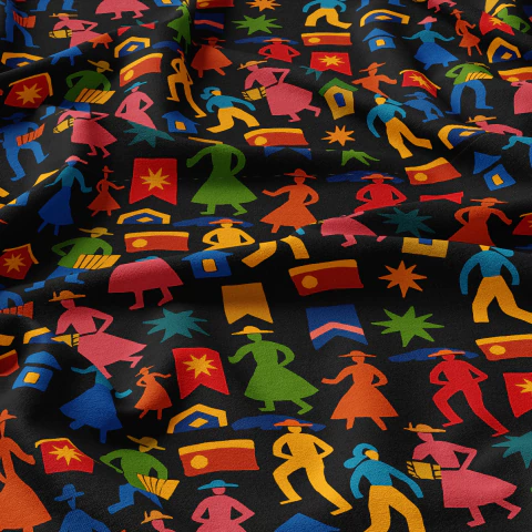 Tecido Oxfordine Estampa Junina 2099505549006 - comprar online