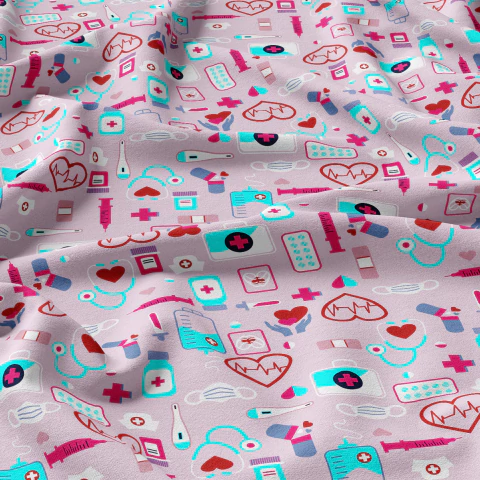 Tecido Oxfordine Estampado - Profissões 2096638492308 - comprar online