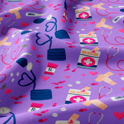 Tecido Oxfordine Estampado - Profissões 2074033442005