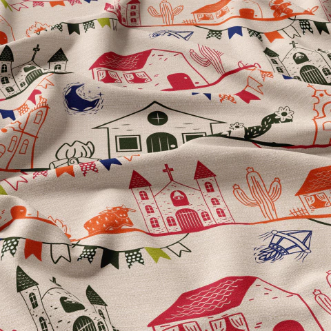 Tecido Oxfordine Estampa Junina 2042663224001 - comprar online