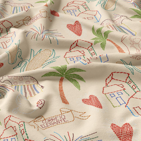 Tecido Oxfordine Estampa Junina 2046197907201 - comprar online