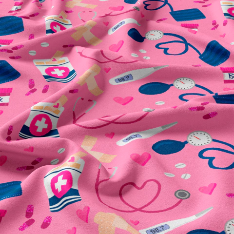 Tecido Oxfordine Estampado - Profissões 2059403439502