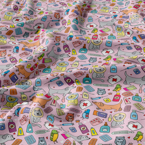 Tecido Oxfordine Estampado - Profissões 2091049231560 - comprar online