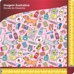 Tecido Oxfordine Estampado - Profissões 2091049231560 - RED ESTAMPAS